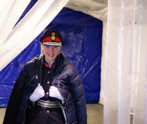 Lord Lieutenant of Buckinghamshire in Dawsongroup tcs’ Inflatable Temp°store